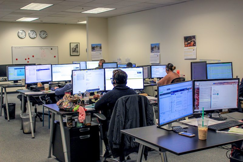 The White Arrow operations floor